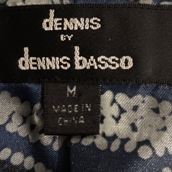 Dennis By Dennis Basso Leather Suede Zip Front Jacket Navy Blue Womens Size M - Picture 3 of 15